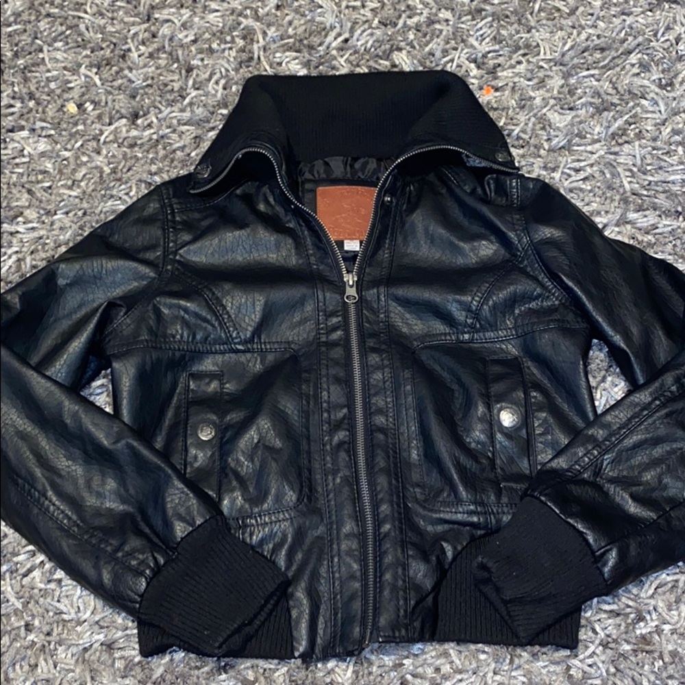 beverly hills polo club leather jacket